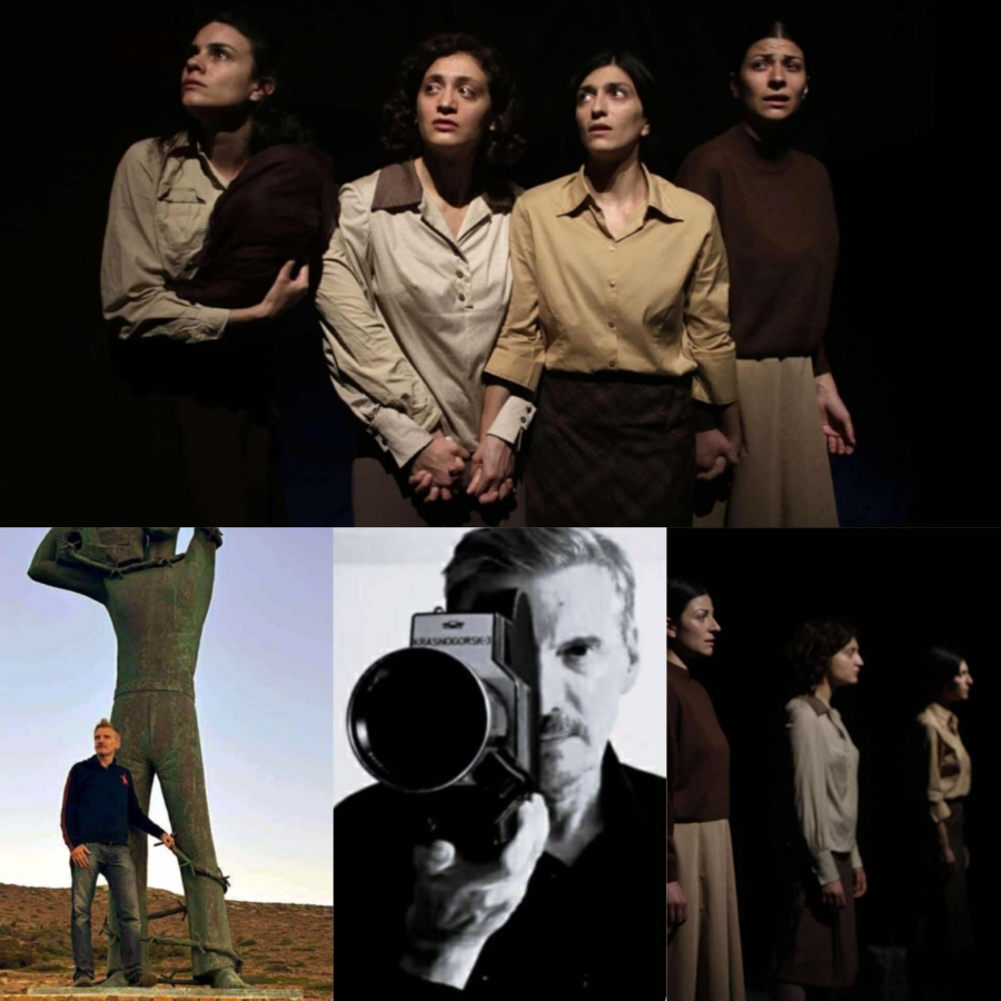 &Sigma;&upsilon;&nu;έ&nu;&tau;&epsilon;&upsilon;&xi;&eta; &mu;&epsilon; &tau;&omicron;&nu; &sigma;&kappa;&eta;&nu;&omicron;&theta;έ&tau;&eta; &Alpha;&nu;&delta;&rho;έ&alpha; &Zeta;&alpha;&phi;&epsilon;ί&rho;&eta;, &gamma;ύ&rho;&omega; &alpha;&pi;ό &tau;&omicron; έ&rho;&gamma;&omicron; &laquo;&Mu;&alpha;&kappa;&rho;ό&nu;&eta;&sigma;&omicron;&sigmaf; / &Tau;&rho;&omega;ά&delta;&epsilon;&sigmaf;&raquo;, &mu;&epsilon; &alpha;&phi;&omicron;&rho;&mu;ή &kappa;&alpha;&iota; &tau;&eta; &nu;έ&alpha; &theta;&epsilon;&alpha;&tau;&rho;&iota;&kappa;ή &sigma;&kappa;&eta;&nu;ή BRECHT&ndash;2510